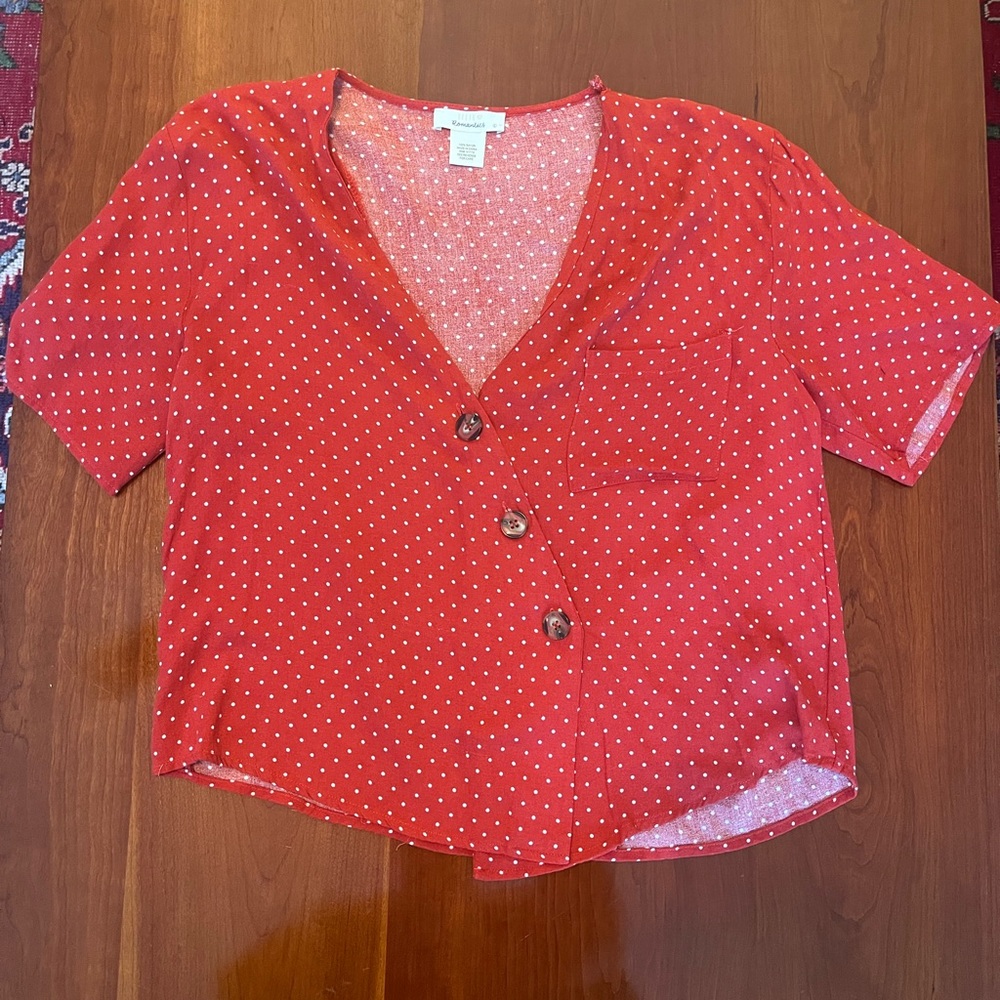 EUC Polka-dot Crop Top